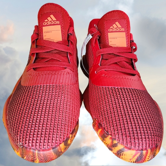 NWT Adidas Pro Bounce 2019 Low Cut EF0471 Basketball Red/white Sneakers Size 11 - Picture 8 of 14